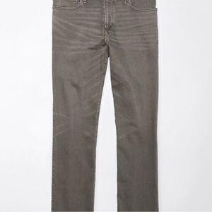 American Eagle Outfitters Men's Gray Straight Jeans